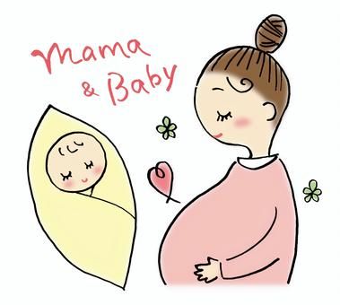 赤ちゃんを抱っこしているママの無料イラスト – かわいいフリー素材屋「いらすと係」