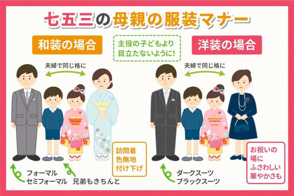 七五三の服装マナー完全ガイド！子供と両親の選び方スタジオキャラット七五三・お宮参り・成人式・マタニティフォトの写真撮影