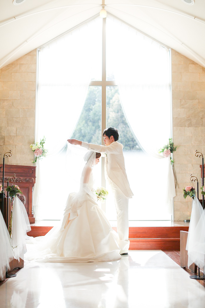 沖縄フォトウェディング～チャペル＆ビーチ撮影～12月10日フォトウェディング・結婚式の前撮りならクリエイティブスタジオ