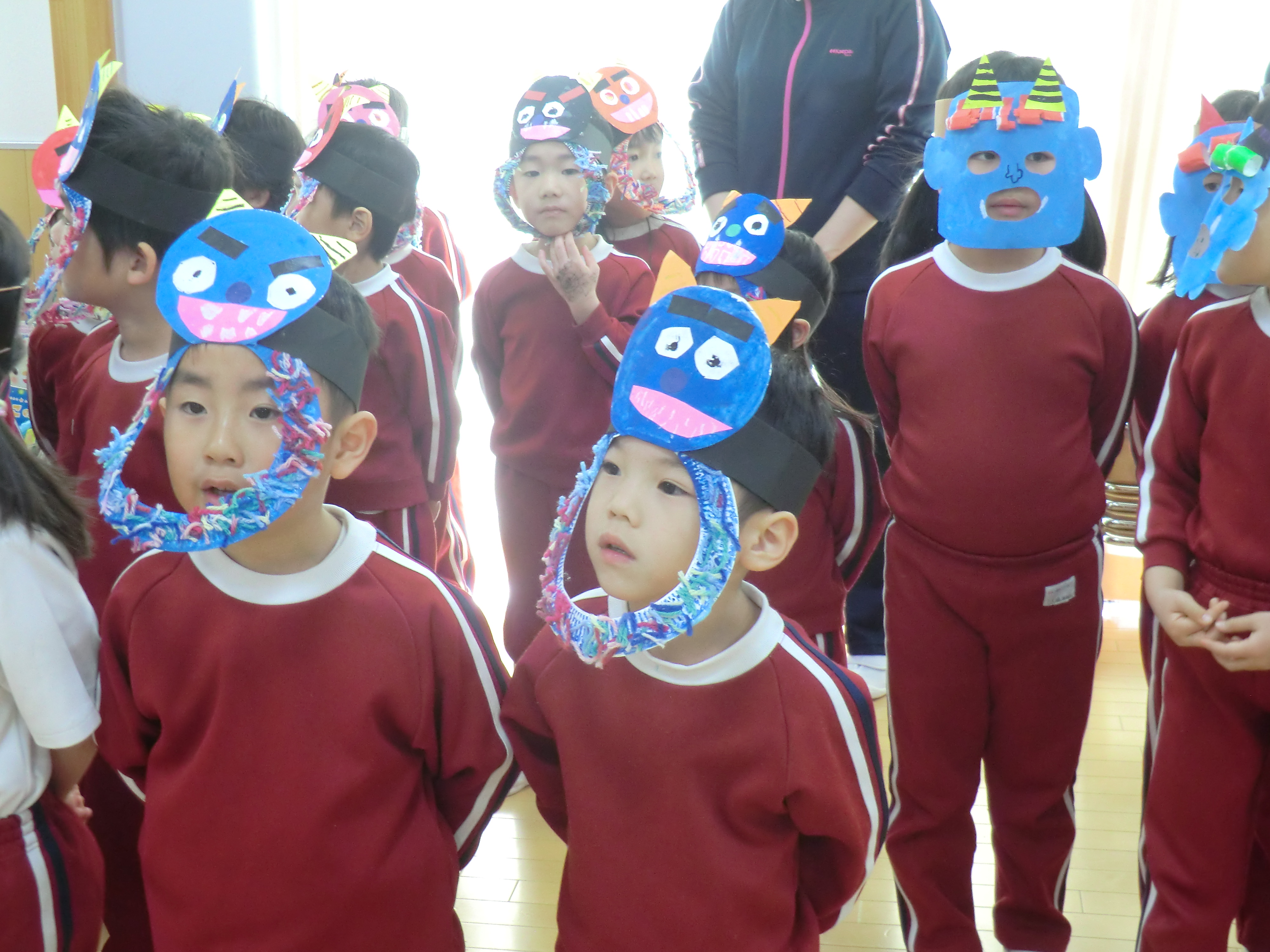 鬼のお面製作 保育 年長TikTok