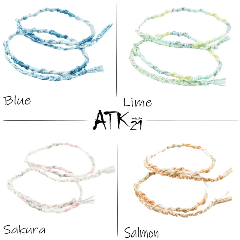 ミサンガお揃い カップル柄違い 作り方TikTok