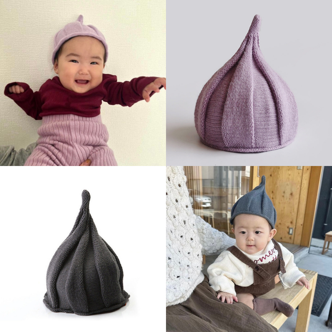 かぎ針で編む簡単な赤ちゃん用どんぐり帽子の編み方-Crochet and Me かぎ針編みの編み図と編み方