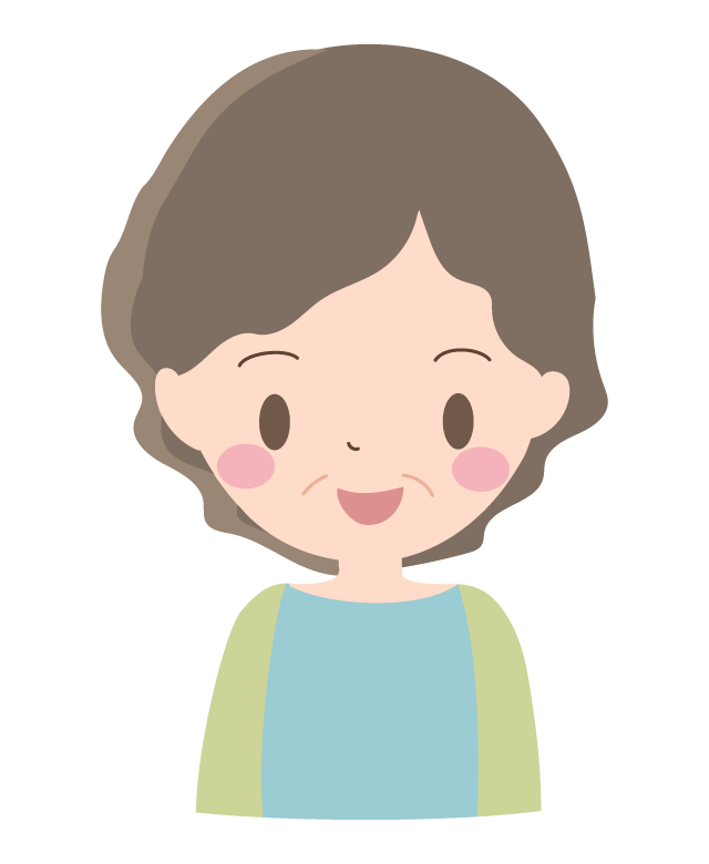 おばあちゃんが手を合わせる 無料イラスト素材Good