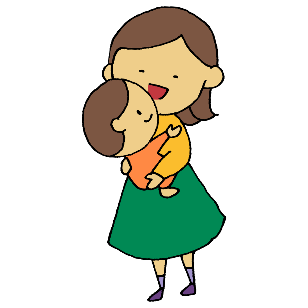 愛の水彩画で赤ちゃんを抱き締める最高のママイラスト素材透過、PNGフリー画像ダウンロード - Pngtree