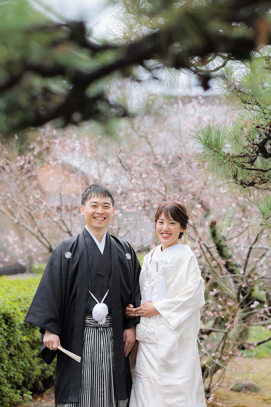 冬の軽井沢 自然が美しい、前撮りですlandwedding 軽井沢の前撮り・フォトウェディングは森の中