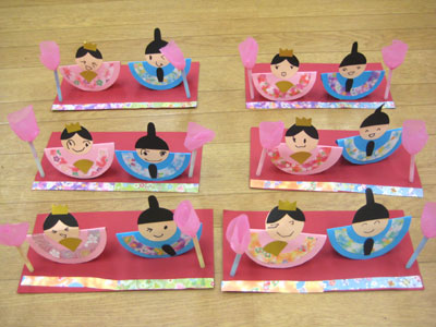 おひなさまの作り方 「立体ひな人形 開いて飾る！」2月保育製作介護レクリエーション