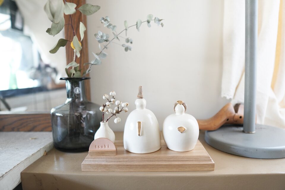 雛人形 陶器 おひなさま お雛様 ひな人形 置物 陶器 オブジェ おしゃれ かわいい 桃の節句 雛飾り ひな祭り 瀬戸焼