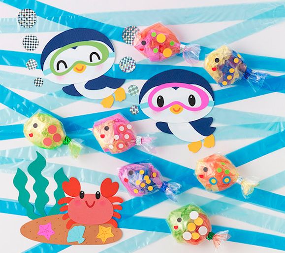 壁面型紙 どうぶつたちの夏まつりほいくえ