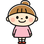 見上げる子供たち01イラスト