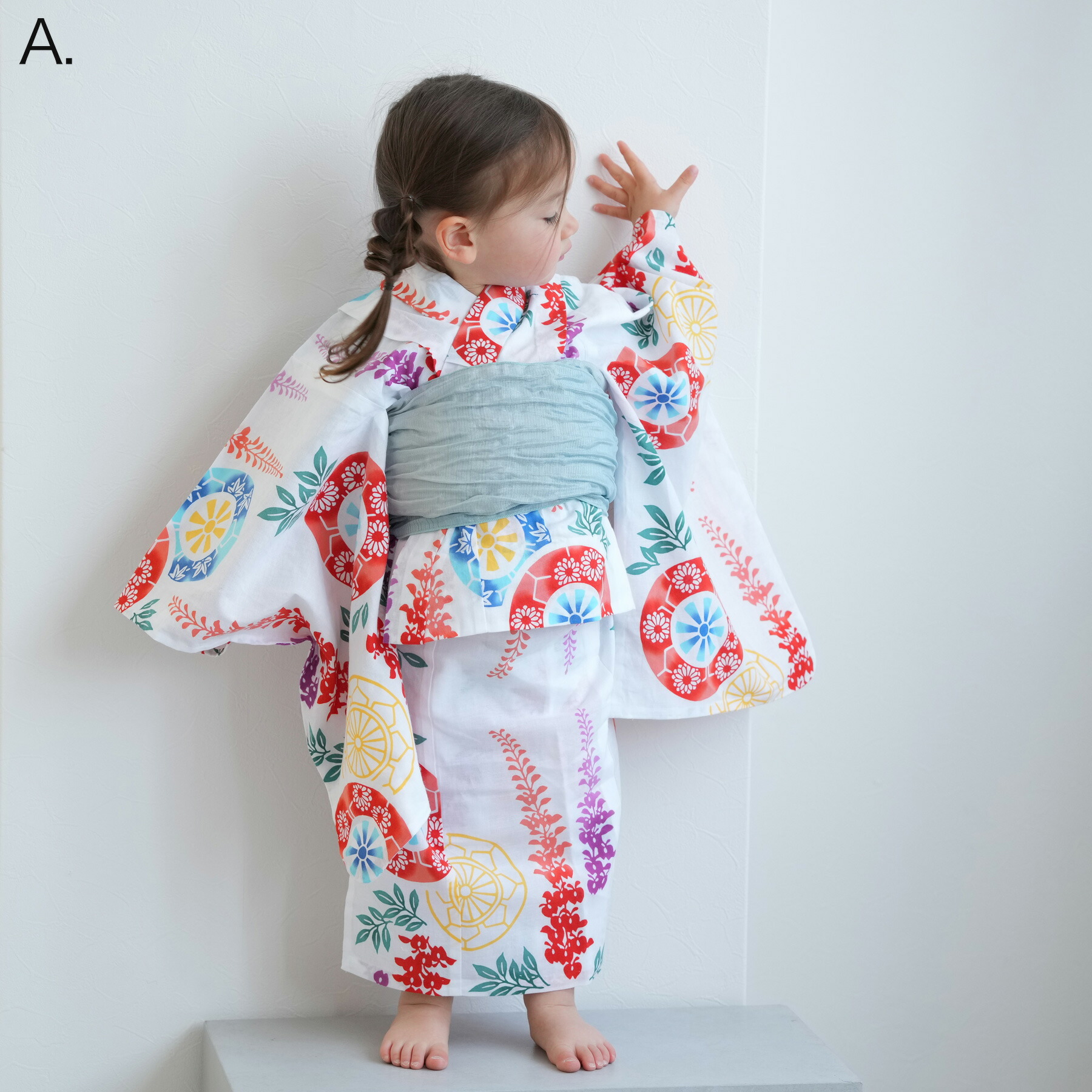 楽天市場 マリメッコ 生地 生産国日本浴衣セット和服 ：キッズファッション<キッズ・ベビー・マタニティの通販