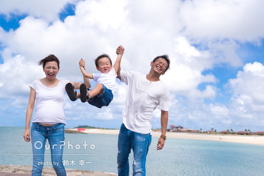 ３人 ４人? で 🌷 いい思い出だ〜😭😭😭♡妊娠8ヶ月マタニティフォト家族写真