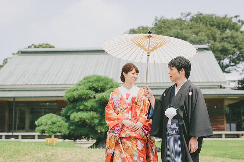 和装、洋装のスタジオ撮影からロケーション撮影と盛りだくさんのフォトウェディングです。徳島のフォトウェディング・前撮り なら 公式 CANAEL カナエル