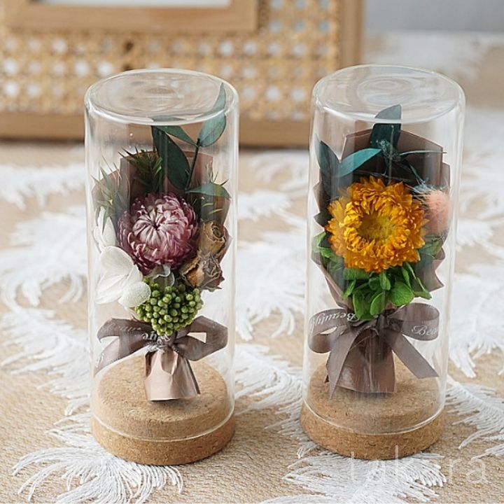 Amazon置物 インテリア ドライフラワー プリザーブドフラワー 花瓶付き 北欧 枯れない花 永遠の花 おしゃれ 花束 転居 結婚式 プレゼントバラ 薔薇 菊 棉花 満天星 デージープリザーブドフラワー オンライン通販