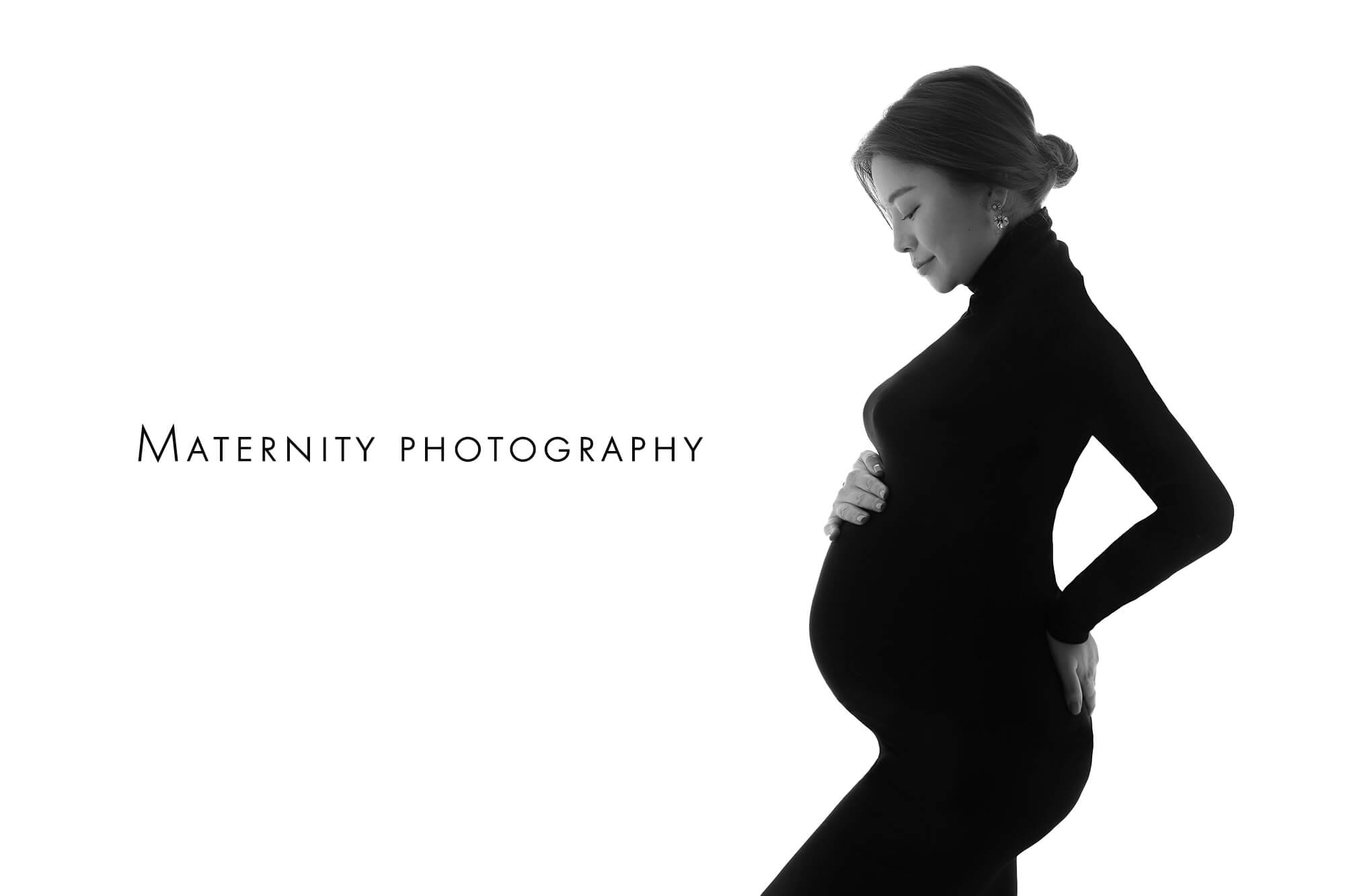 モノクロマタニティ通常プランに登場!!東京都目黒区自由が丘の写真撮影ならフォトスタジオ MERRY メリー