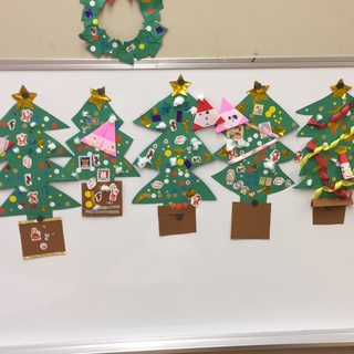クリスマス工作 ちぎり絵でクリスマスツリーを作ろう♪折り紙をちぎって簡単工作！ 5歳児向け