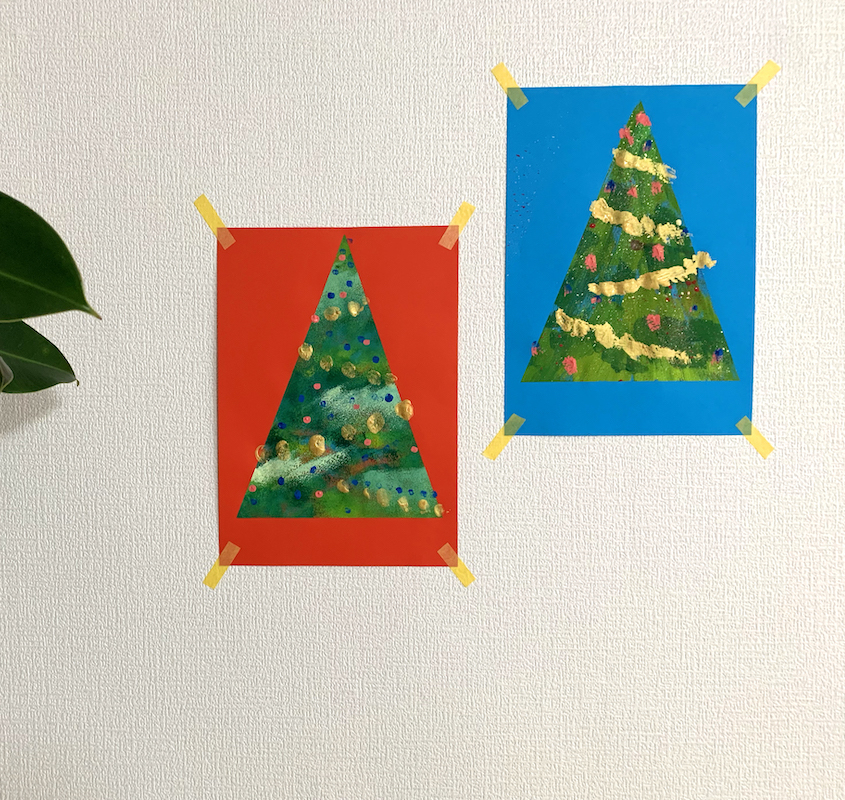 クリスマス工作 ちぎり絵でクリスマスツリーを作ろう♪折り紙をちぎって簡単工作！ 5歳児向け- YouTube