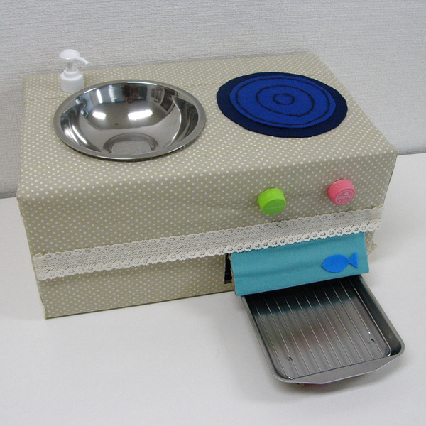 ダンボールで卓上ままごとキッチンの作り方 その１手作りおもちゃで子育て