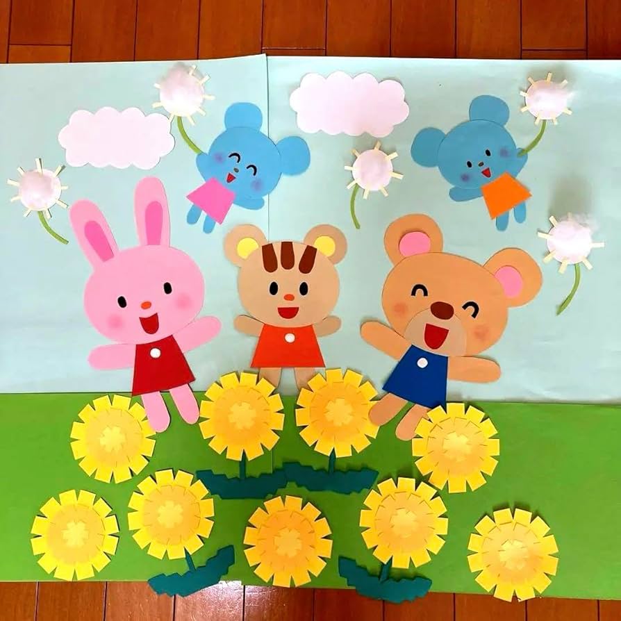 春 壁面」のアイデア 15 件春 壁面, 春の飾り付け, クラスの装飾