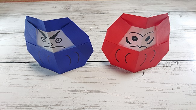 暮らし 子どもと作ろう！お正月の縁起物、折り紙「ダルマ」の作り方 - 家電 Watch