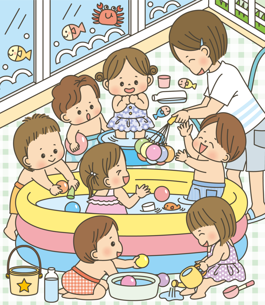 プール・水遊び編 保育園向けフリー素材集〜イラストひろば〜CoDMON コドモン