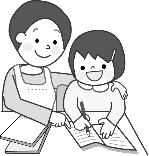 こどもや赤ちゃんのイラストわんパグ : 学校イラスト・リンク集