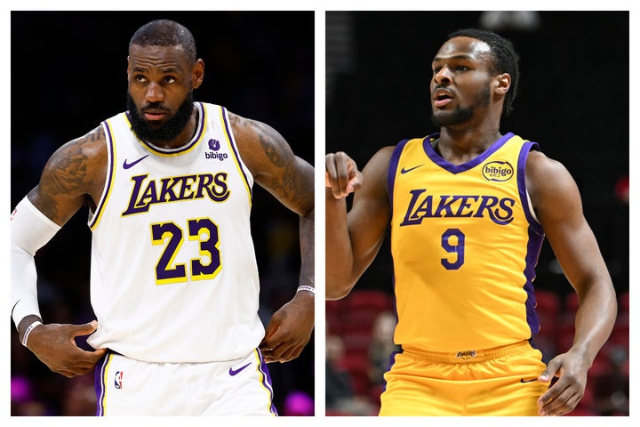 NBA公式戦で史上初の親子共演！レブロン・ジェームズが息子ブロニーと第2Qに歴史的同時出場 - スポニチ Sponichi Annex スポーツ