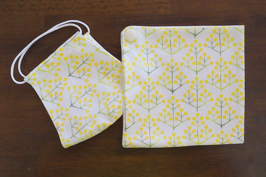 こどものマスクケースの作り方ランドセルに下げられるマスクケースkidsマスクケース縦長マスクケース タブ付きマスクケース