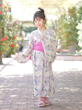 高めのおだんごは, 浴衣に合うよね💛, @nacoco_88, 他のヘアアレンジは, こちらから見れます𓂃❁⃘𓈒𓏸, point▼,＊下の方の毛束はできるだけハーフアップに近づけるとうまくいくよ✨, ＊巻き終わりの毛先はしっかり頭にくっつけてその上を結ぶと取れにくいよ🫶,item▼, お花ゴム、タッセル付き花形ヘアクリップ, ☟ , @sweetkiss.rakuten ,