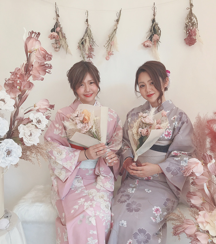 成人式振袖レンタル FS0263 白 花柄・花 - 東京レンタルいしょう