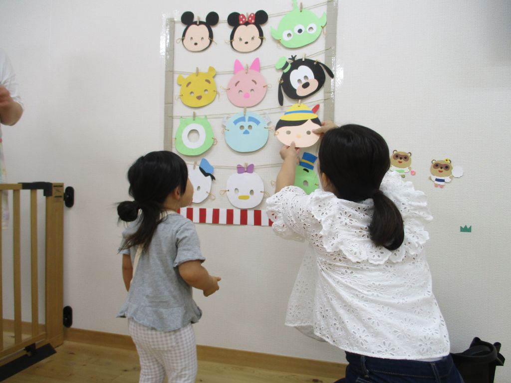 手作りお面をつけて夏祭りへ！東浜きっずにゅーす