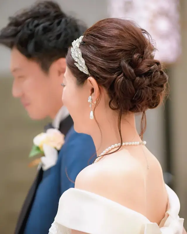 挙式～披露宴～二次会までの花嫁ヘアチェンジ参考例marry マリー
