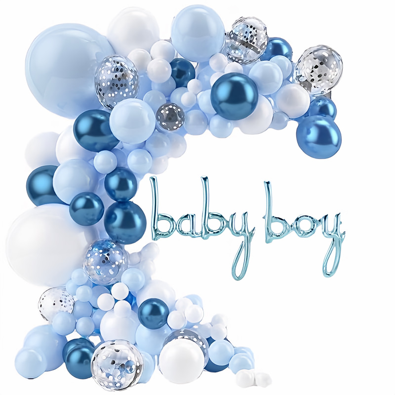 BABYバルーンでお祝いするBlue Baby Shower：用途で選ぶ：ベビーシャワー 公式 バルーンキッチン銀座電報や誕生日にはバルーンギフト
