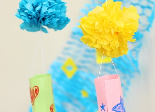 吹き流し製作 年長組へいわようちえんブログ