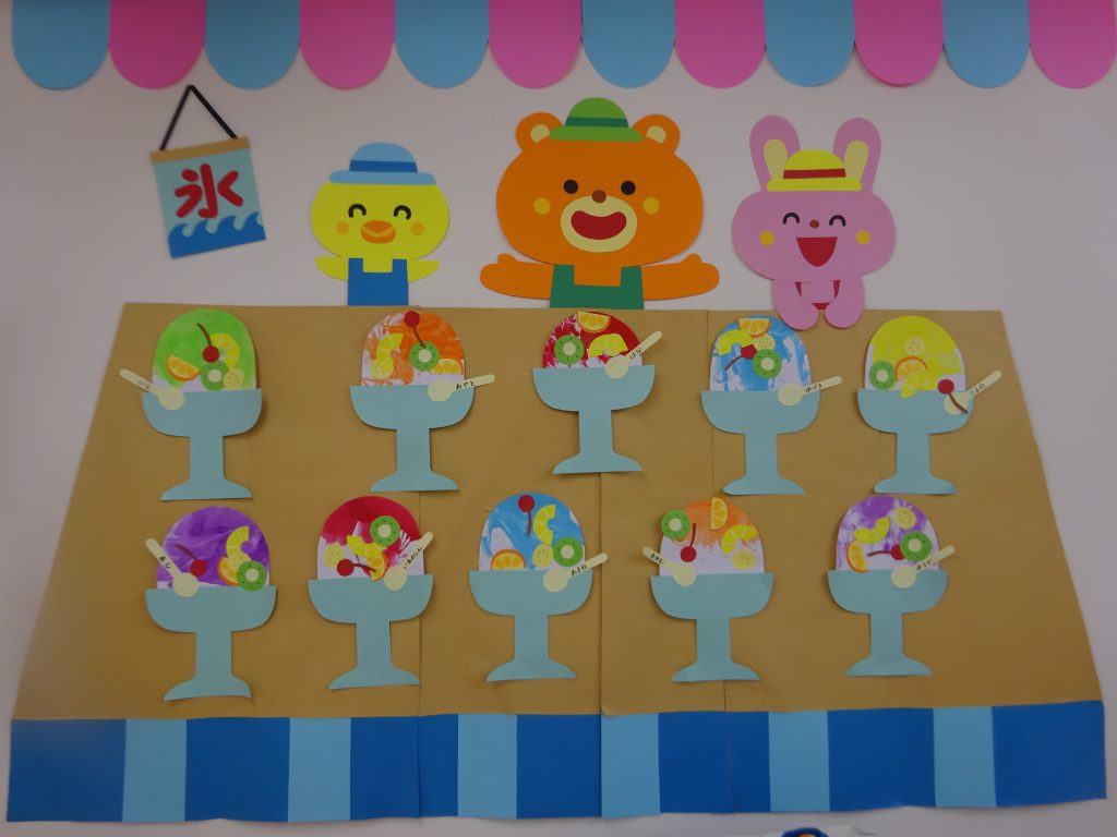 7月の製作 ２歳児つばさ保育園上新庄のコーナン前にある小規模保育園