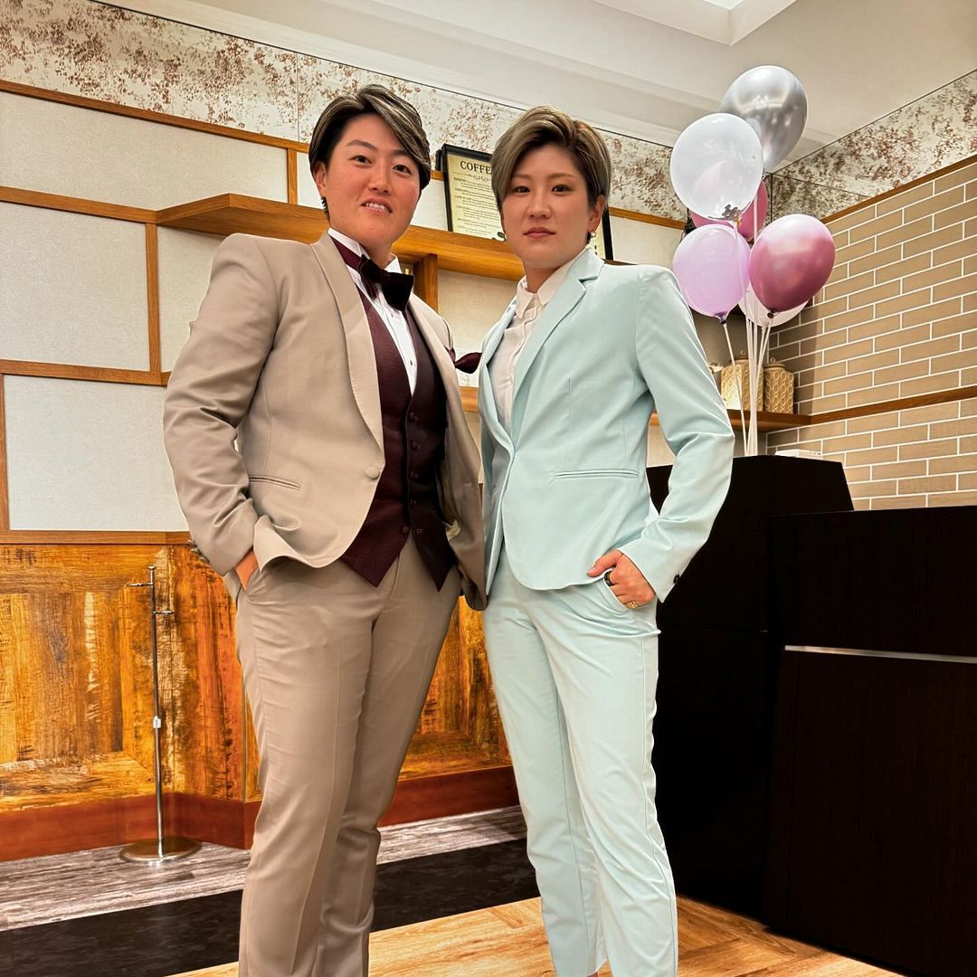 ツートップめっちゃカッコエエ」プロゴルファー成田美寿々と工藤遥加、東浩子の結婚式にスーツで出席ファン「イケメン過ぎ」：「おっ！」でつながる地元密着のスポーツ応援メディア 西スポWEB OTTO