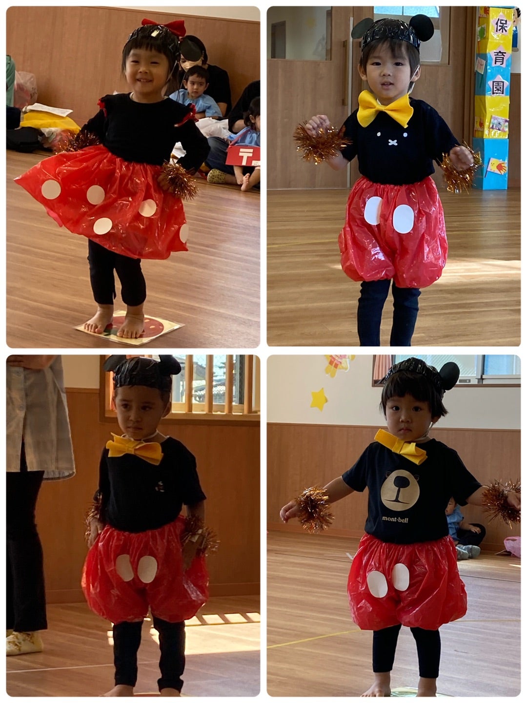 ひよこ組☻運動会衣装写真 初めての新聞紙遊びさくらさくみらい柏の葉 のブログ