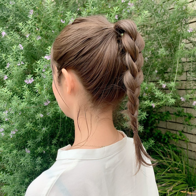 三つ編みキッズヘア 三つ編みハーフアップキッズヘアリーゼ花王株式会社