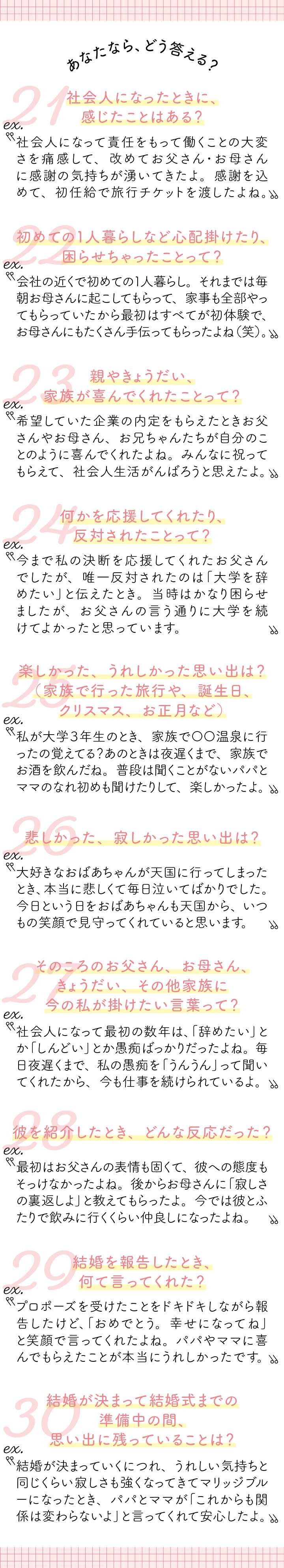 結婚準備ガイド「花嫁の手紙」豆知識＜リアル例文付き＞ - おしゃれな結婚式小物が何でも揃う通販サイト ファルベ