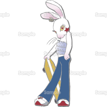 賀詞なし・ありどちらも使える便利な年賀状のフリー素材！水引とうさぎのシルエットが描かれたおしゃれなデザインが無料で使える無料の年賀状 素材TemplateBox