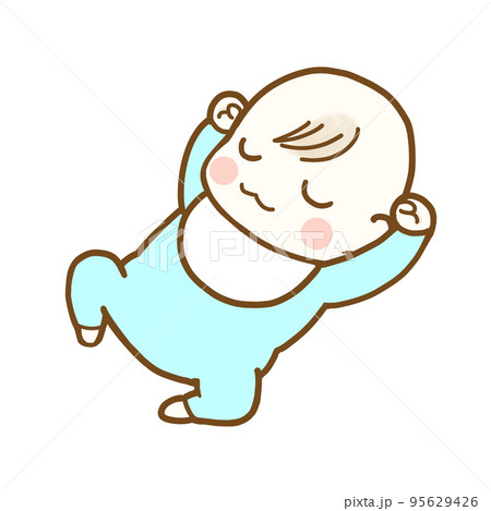 おくるみ赤ちゃん 男の子・耳付き イラスト - No: 1757328無料イラスト・フリー素材なら「イラストAC」