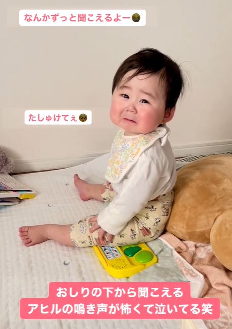 心が乱された時に見る」生後6か月の横顔に14万いいね「ほっぺが幸せの形」「尊い」ママリ