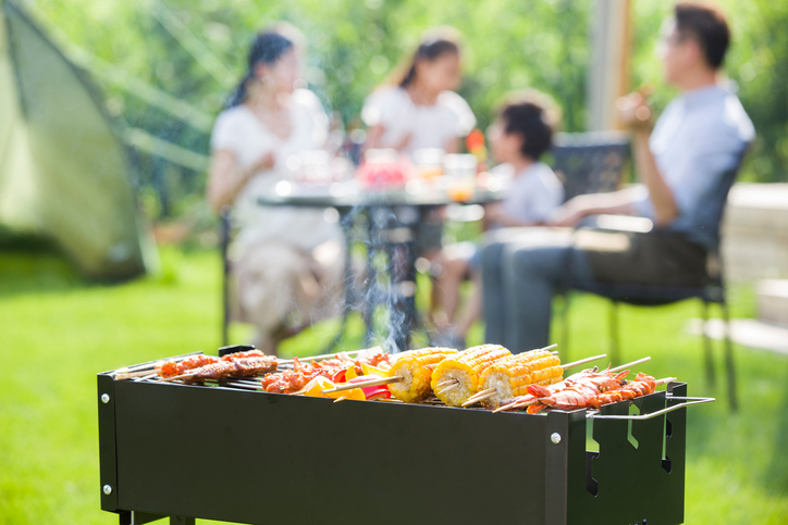 バーベキューを楽しむ家族 イラスト素材7073969- フォトライブラリ