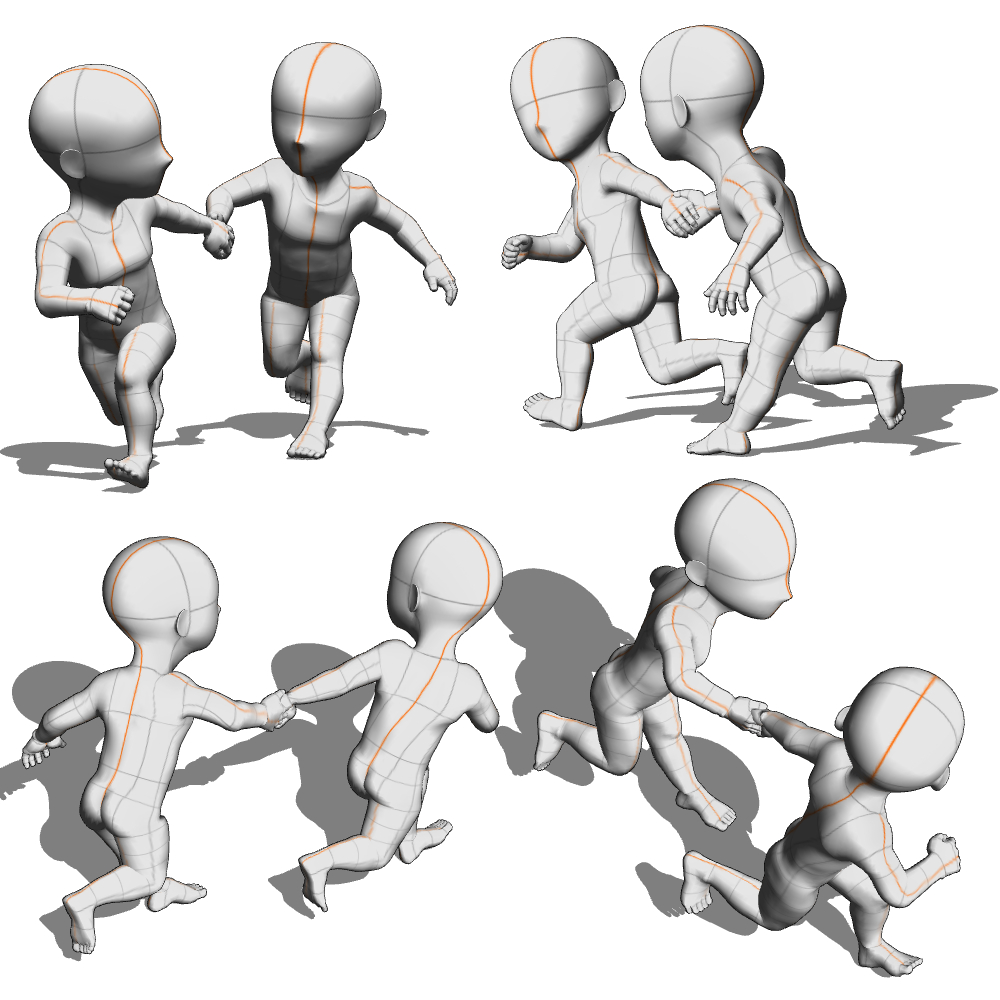 カップル ペア 構図イラスト・フリー素材なら「シンテリ」