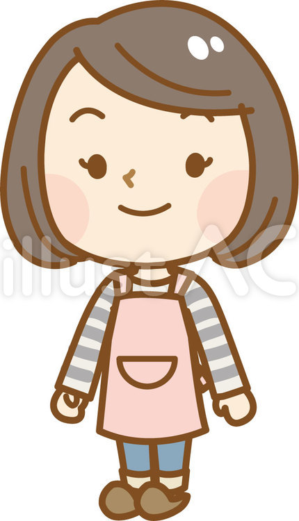 お母さんのイラスト１ カラー