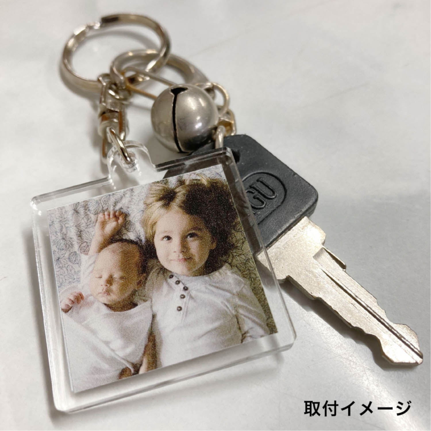 革職人が作る子供の絵・お絵かきキーホルダーpainter key ringフォーユ