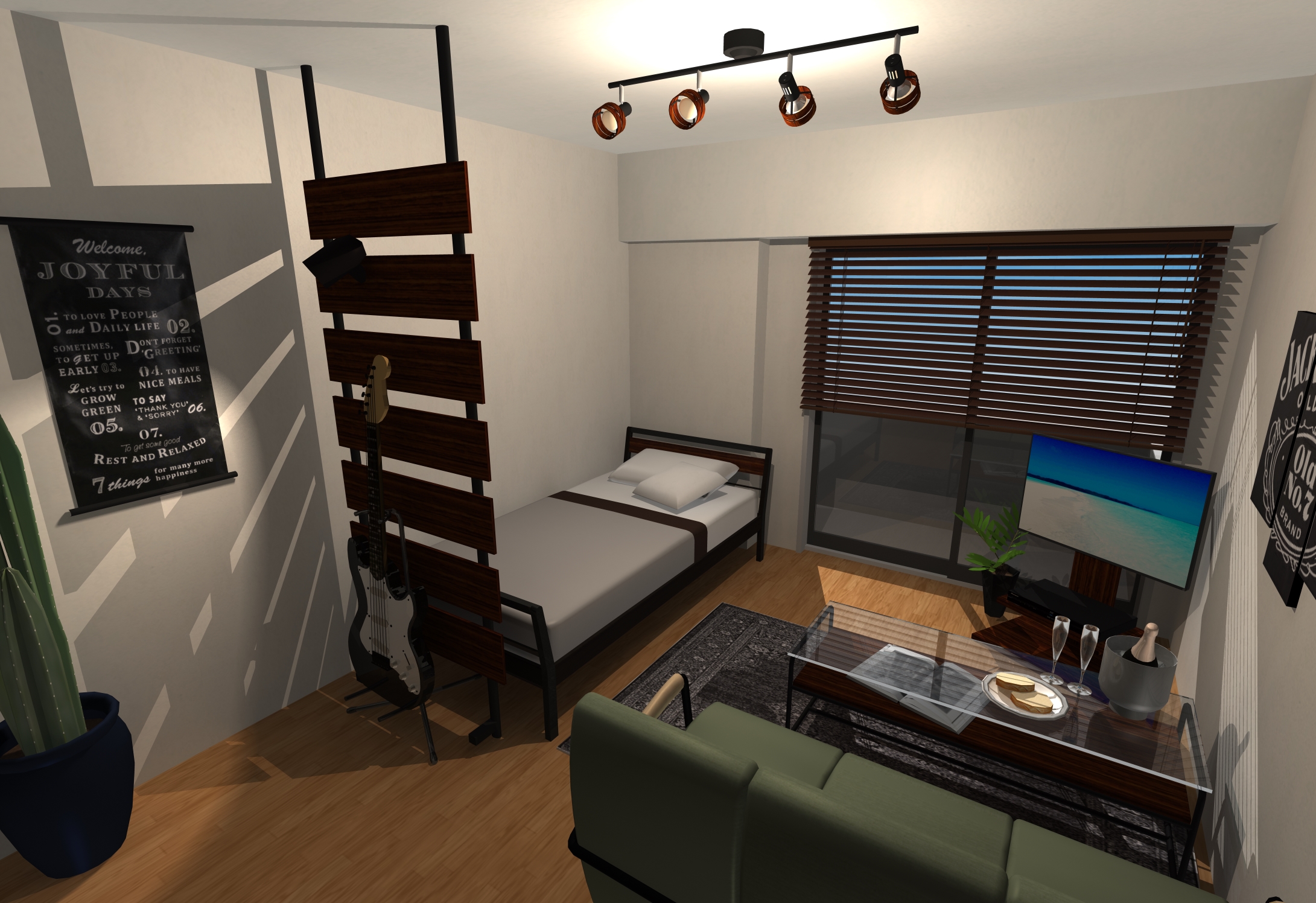 男の部屋のインテリアコーディネートを紹介！一人暮らしのおしゃれなレイアウトも解説 – RASIK ラシク 家具・インテリア専門店