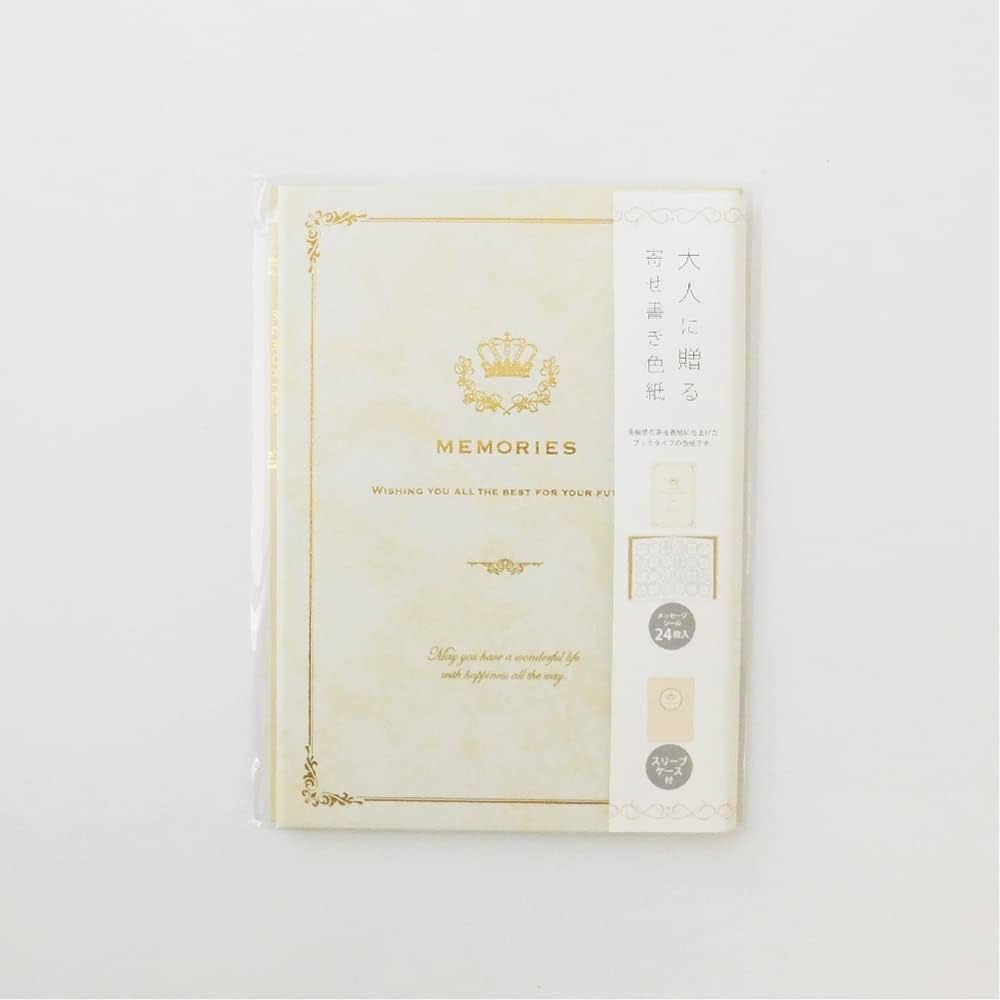 色紙カラー色紙 寄せ書きシール40枚付 箱入 緑 33267006ミドリオンラインストア