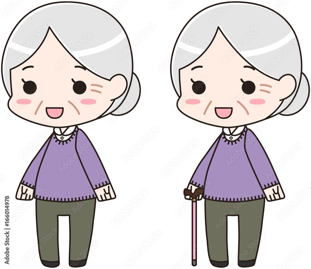 おじいちゃん おばあちゃん 笑顔 上半身イラスト - No: 1200173無料イラスト・フリー素材なら「イラストAC」