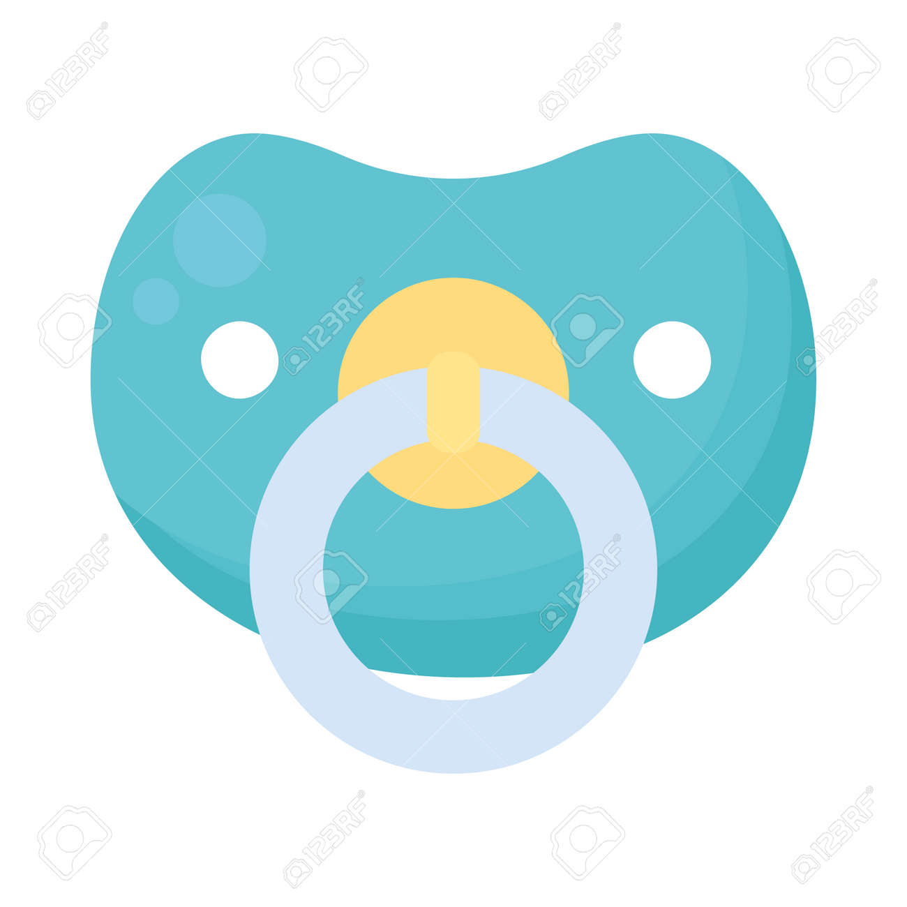 おしゃぶりとおむつ漫画のベクター画像を着てかわいいウサギの赤ちゃん アイコンイラスト。動物の自然のアイコンコンセプトプレミアムのベクター画像。フラットカートーンスタイル」のベクター画像素材 ロイヤリティフリー2394093861Shutterstock