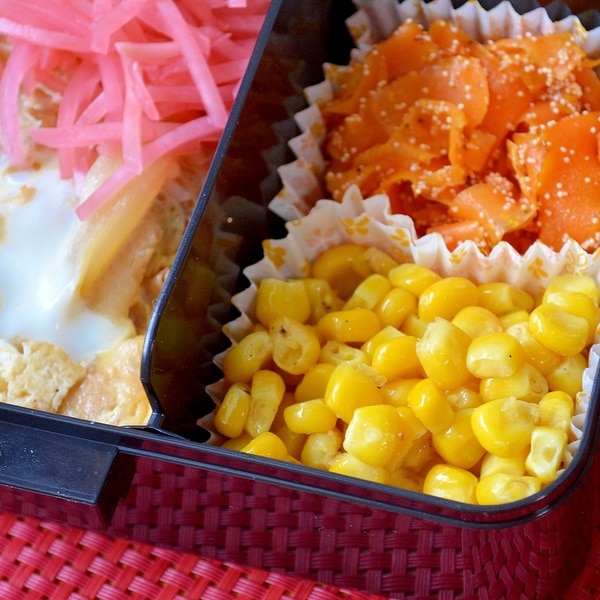 レンジ1分！枝豆コーンのバター醤油☆弁当 by ゆんやとももクックパッド簡単おいしいみんなのレシピが392万品